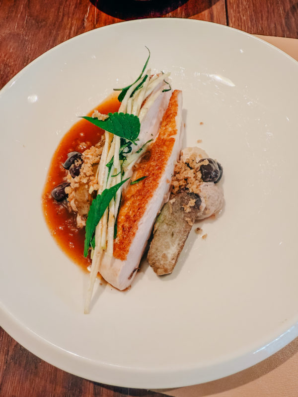 La volaille du restaurant Matière