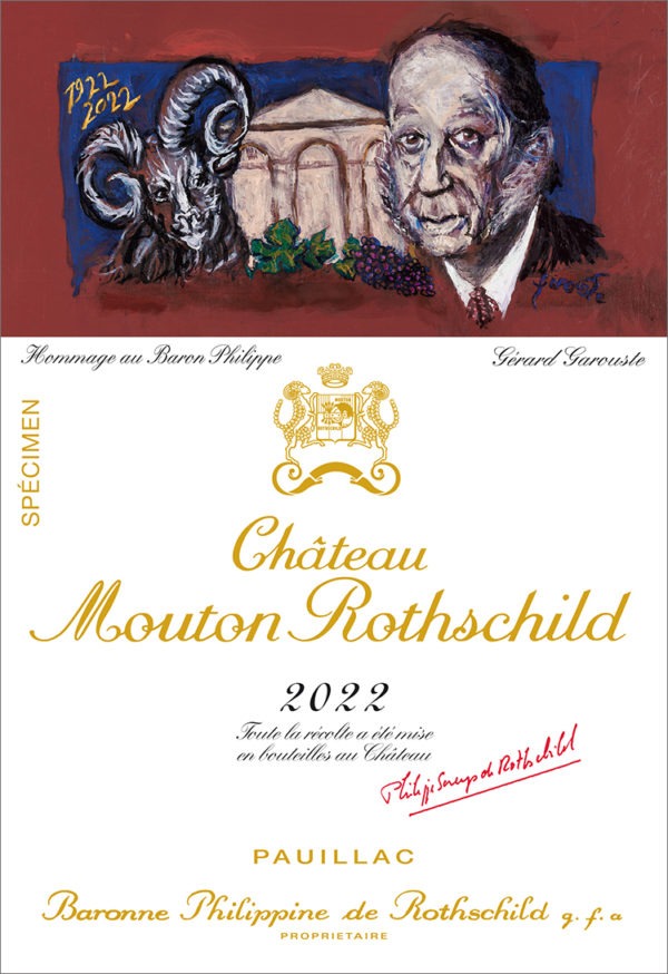 La nouvelle étiquette du Château Mouton Rothschild