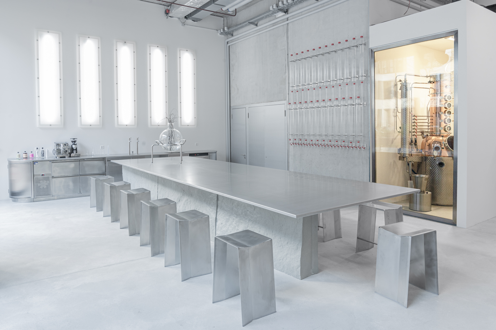 Architecture quarted, distillery bar lab